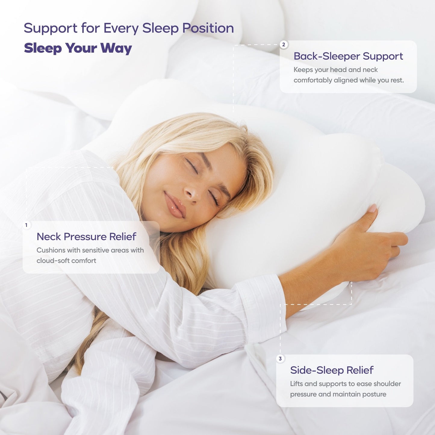 XAVIQO™ Ergonomic Neck Pillow