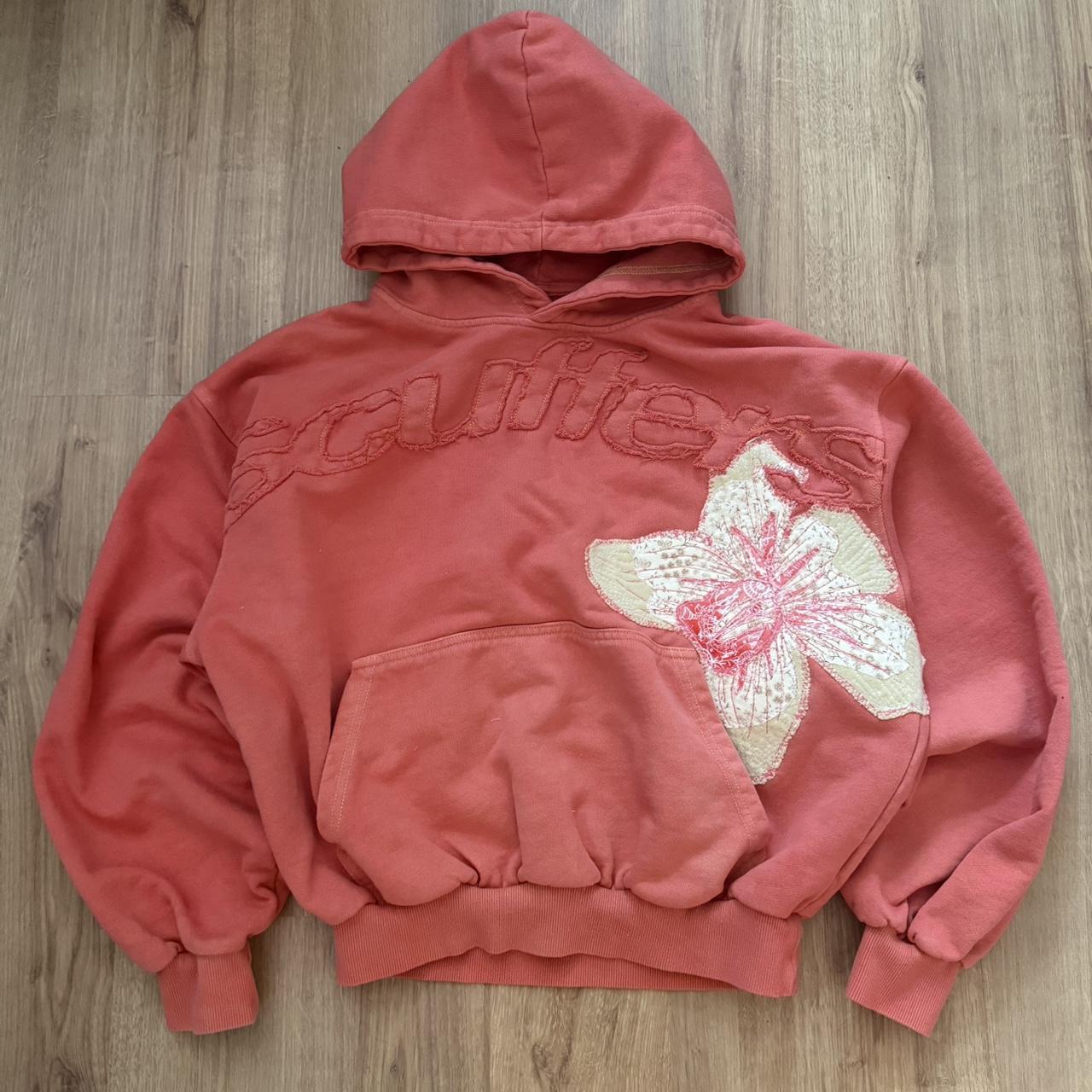 Coral Flower Hoodie