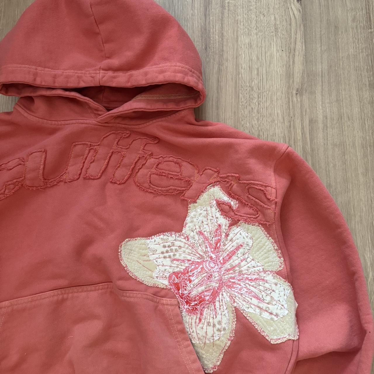 Coral Flower Hoodie