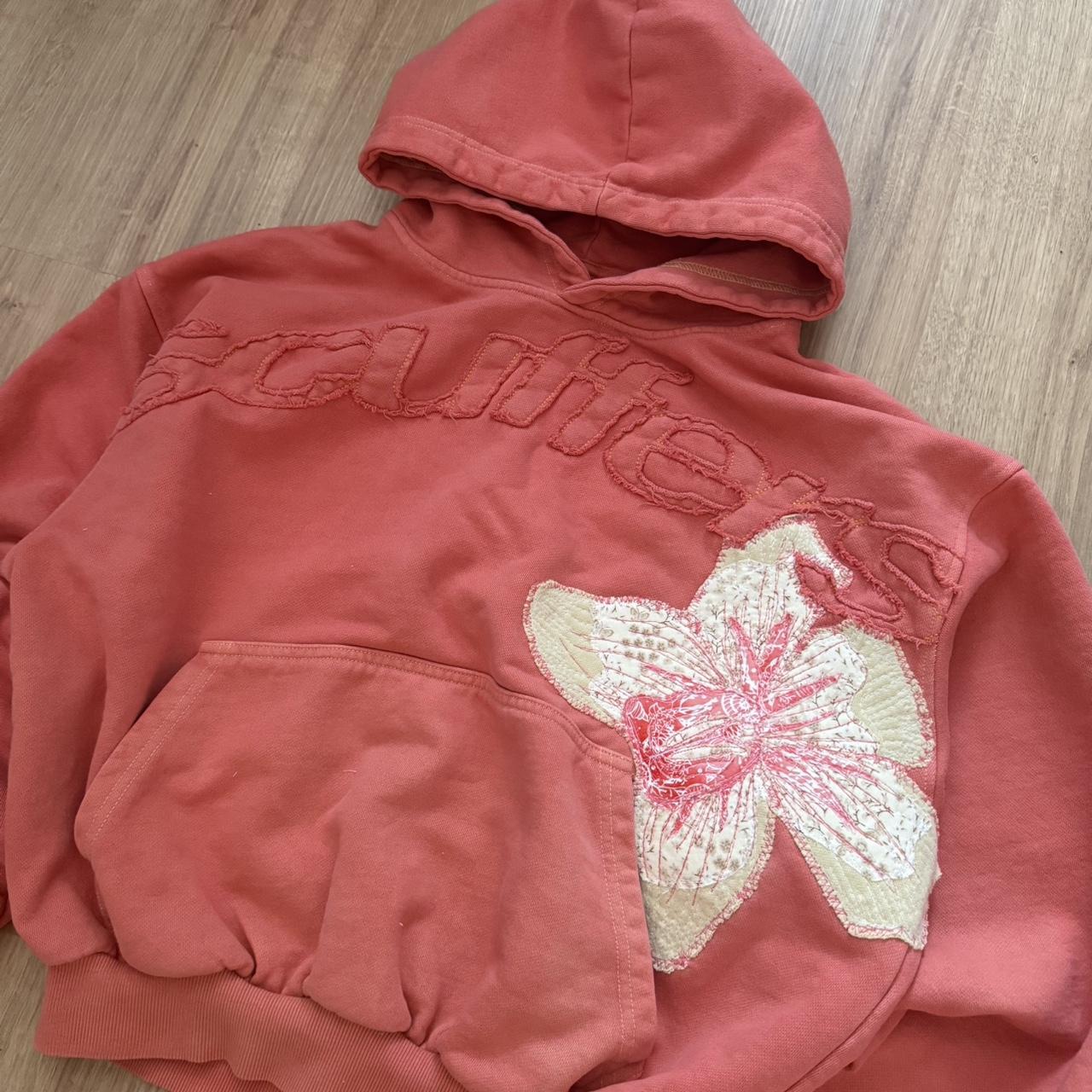Coral Flower Hoodie