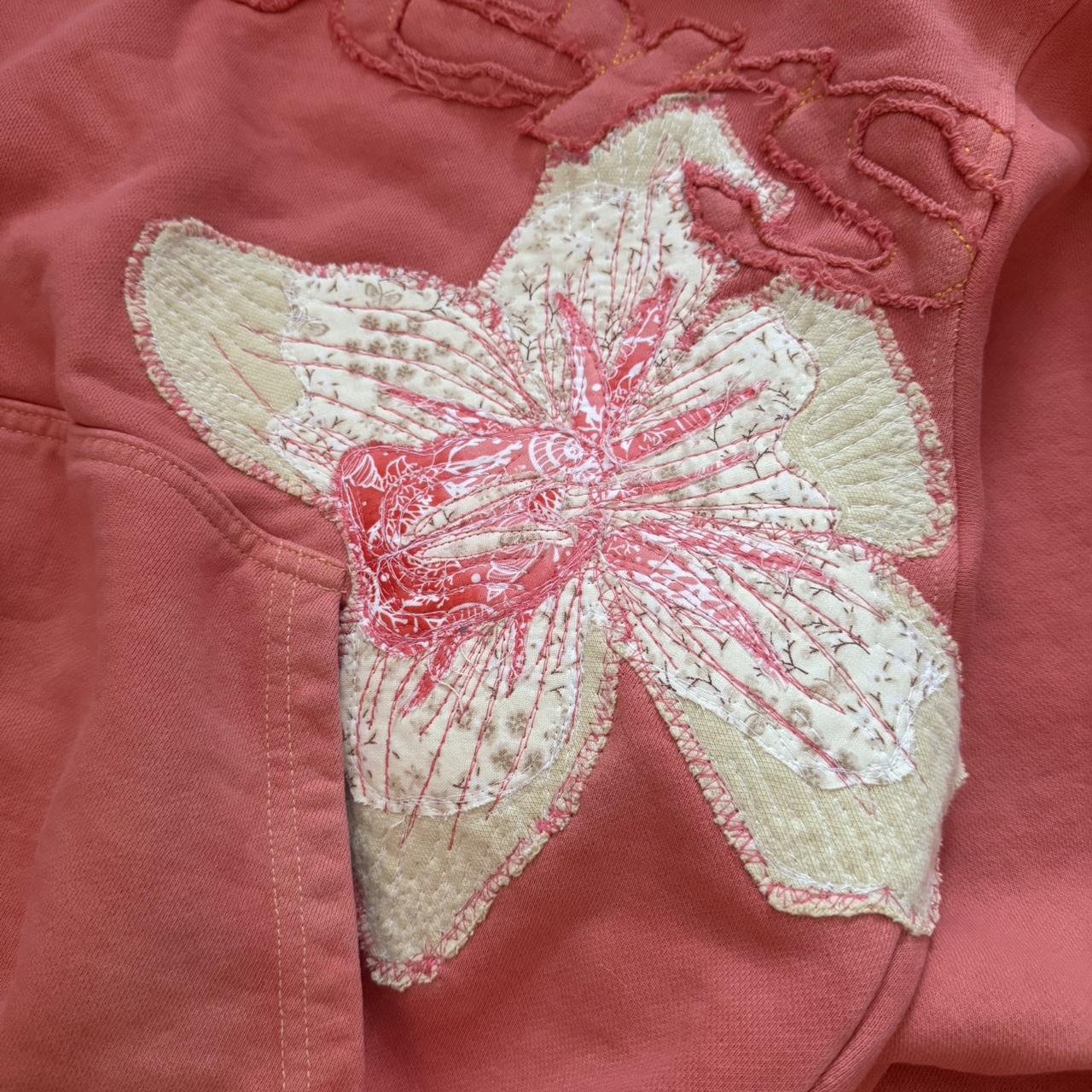 Coral Flower Hoodie