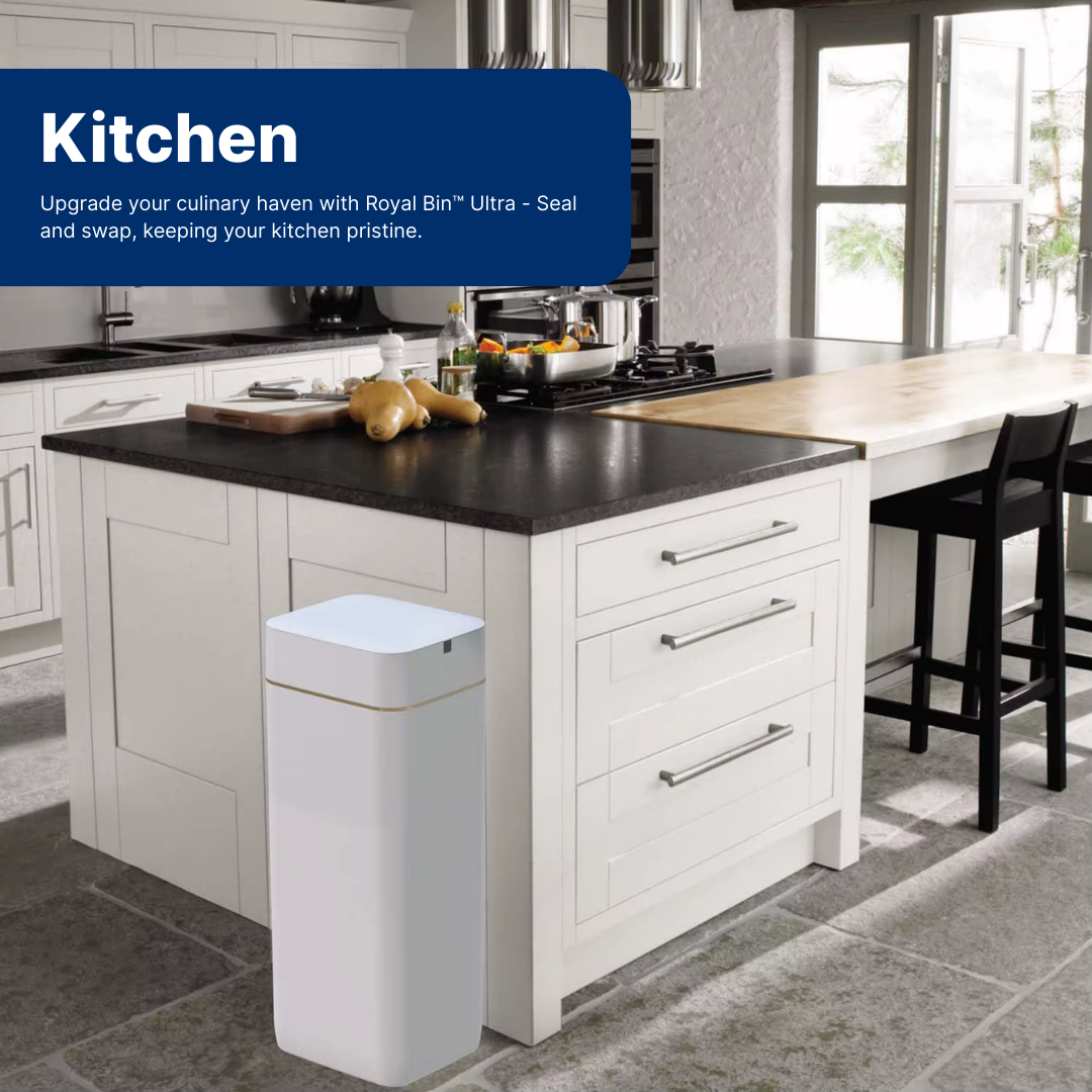 Royal Bin™ Ultra 30L – Der größere, intelligentere, selbstverschließende Küchenmülleimer (Neu)