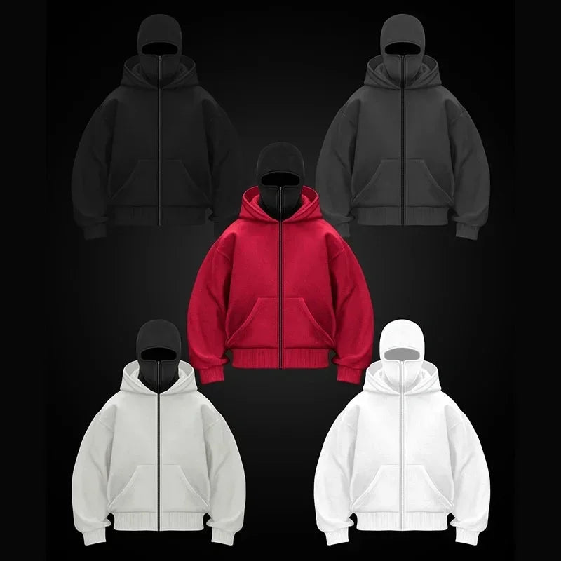 Sudadera con capucha y cremallera completa