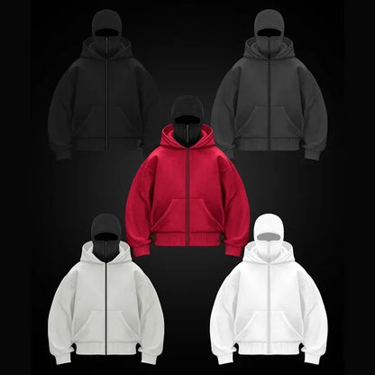 Sudadera con capucha y cremallera completa