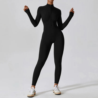 Ava Zip-Front Jumpsuit