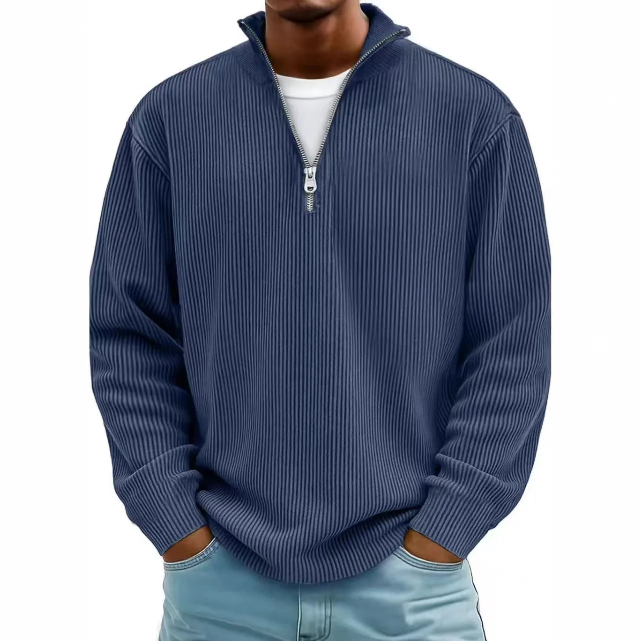 Henry Corduroy Half-Zip Sweater