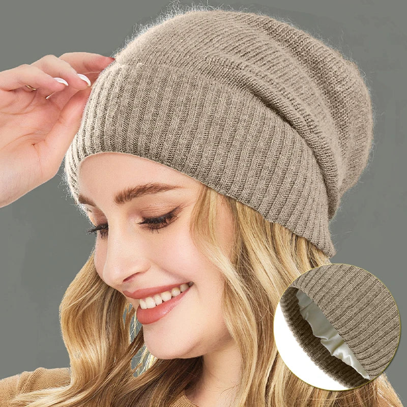 Gorro de punto de cachemira