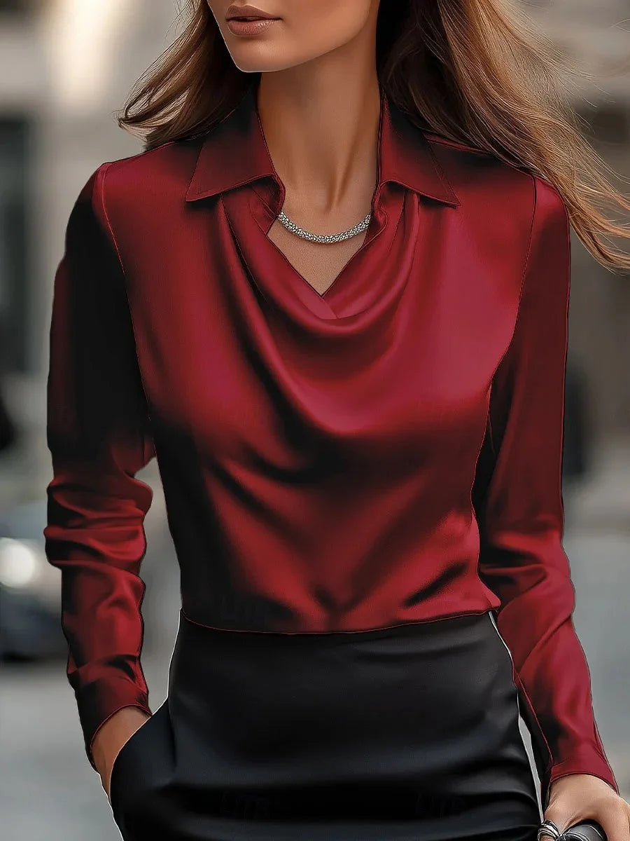 Fluid Satin Blouse