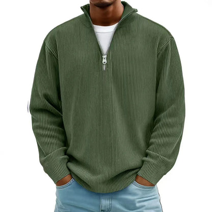 Henry Corduroy Half-Zip Sweater