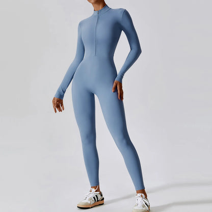 Ava Zip-Front Jumpsuit