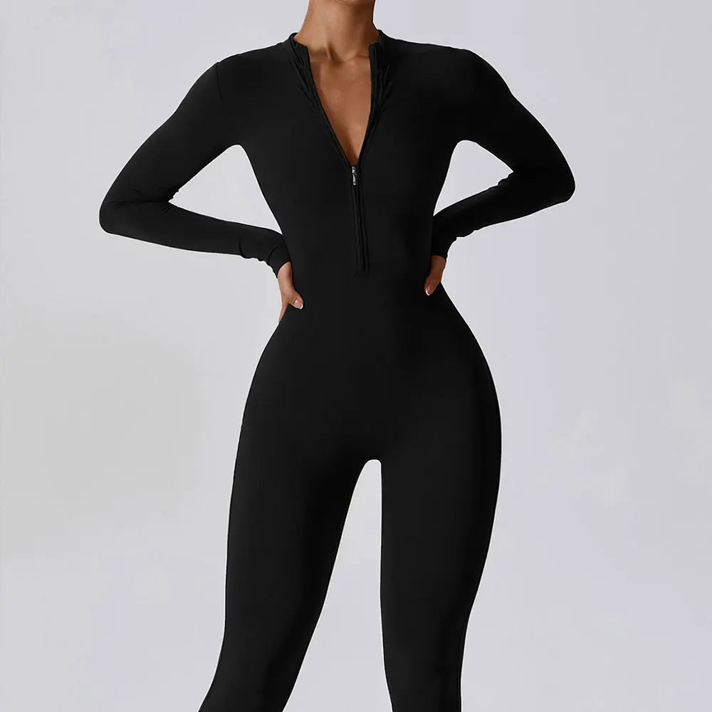Ava Zip-Front Jumpsuit