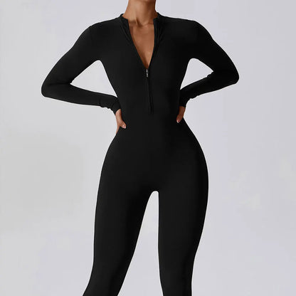 Ava Zip-Front Jumpsuit