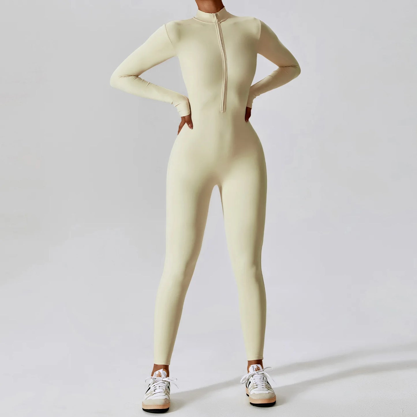 Ava Zip-Front Jumpsuit