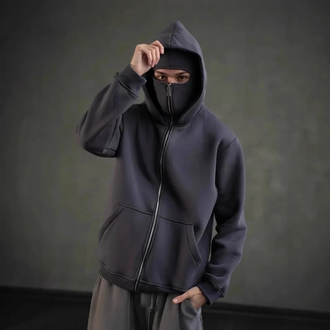 Sudadera con capucha y cremallera completa