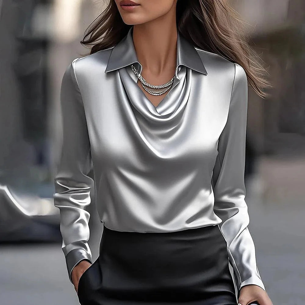 Fluid Satin Blouse