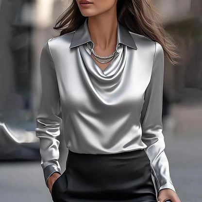 Fluid Satin Blouse