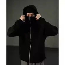 Sudadera con capucha y cremallera completa