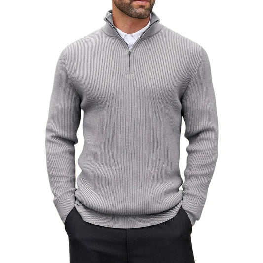Henry Strickpullover mit Viertelreißverschluss