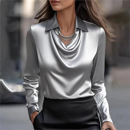 Fluid Satin Blouse