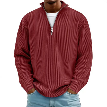 Henry Corduroy Half-Zip Sweater