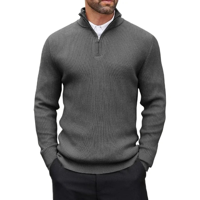 Henry Strickpullover mit Viertelreißverschluss