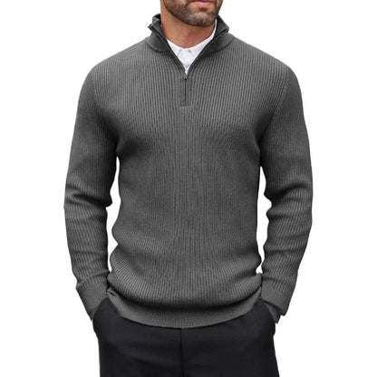 Henry Strickpullover mit Viertelreißverschluss