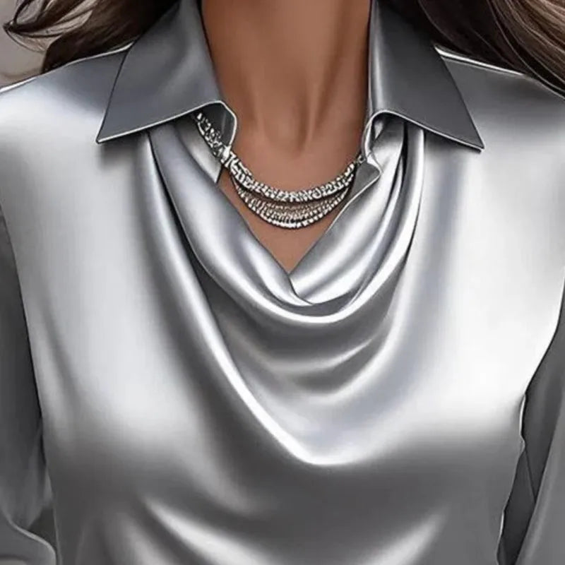 Fluid Satin Blouse