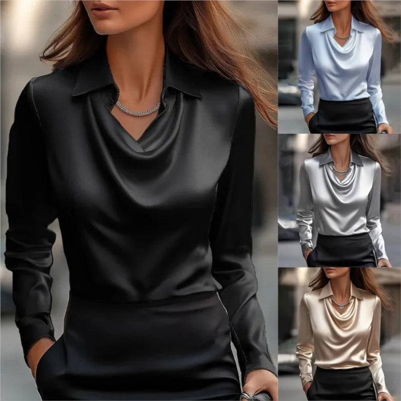 Fluid Satin Blouse