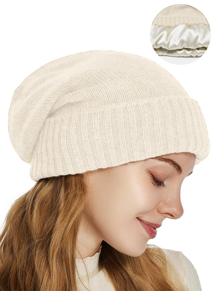 Gorro de punto de cachemira
