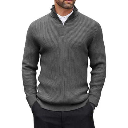 Henry Strickpullover mit Viertelreißverschluss