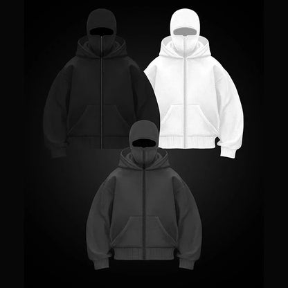 Sudadera con capucha y cremallera completa