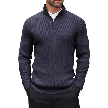 Henry Strickpullover mit Viertelreißverschluss