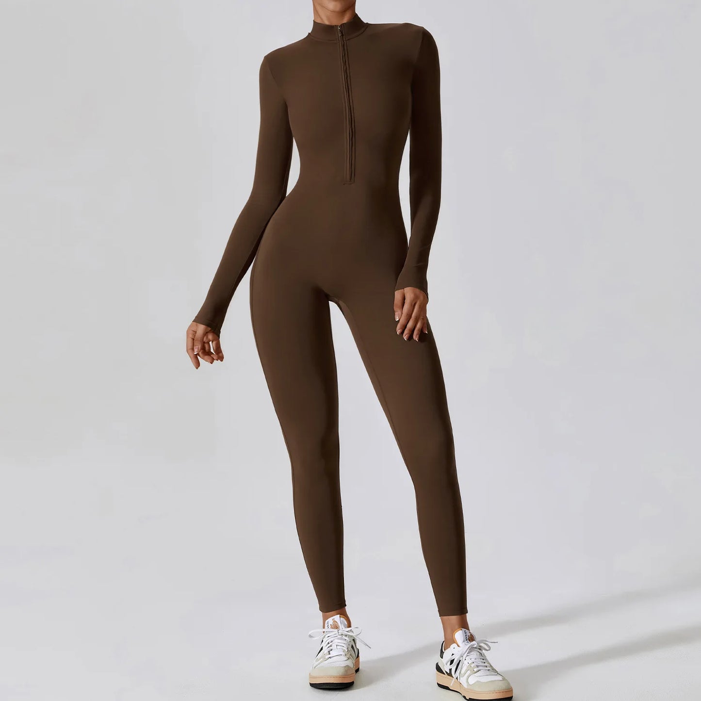 Ava Zip-Front Jumpsuit