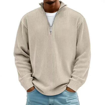 Henry Corduroy Half-Zip Sweater