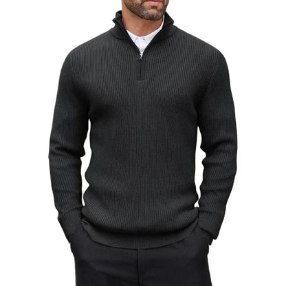 Henry Strickpullover mit Viertelreißverschluss