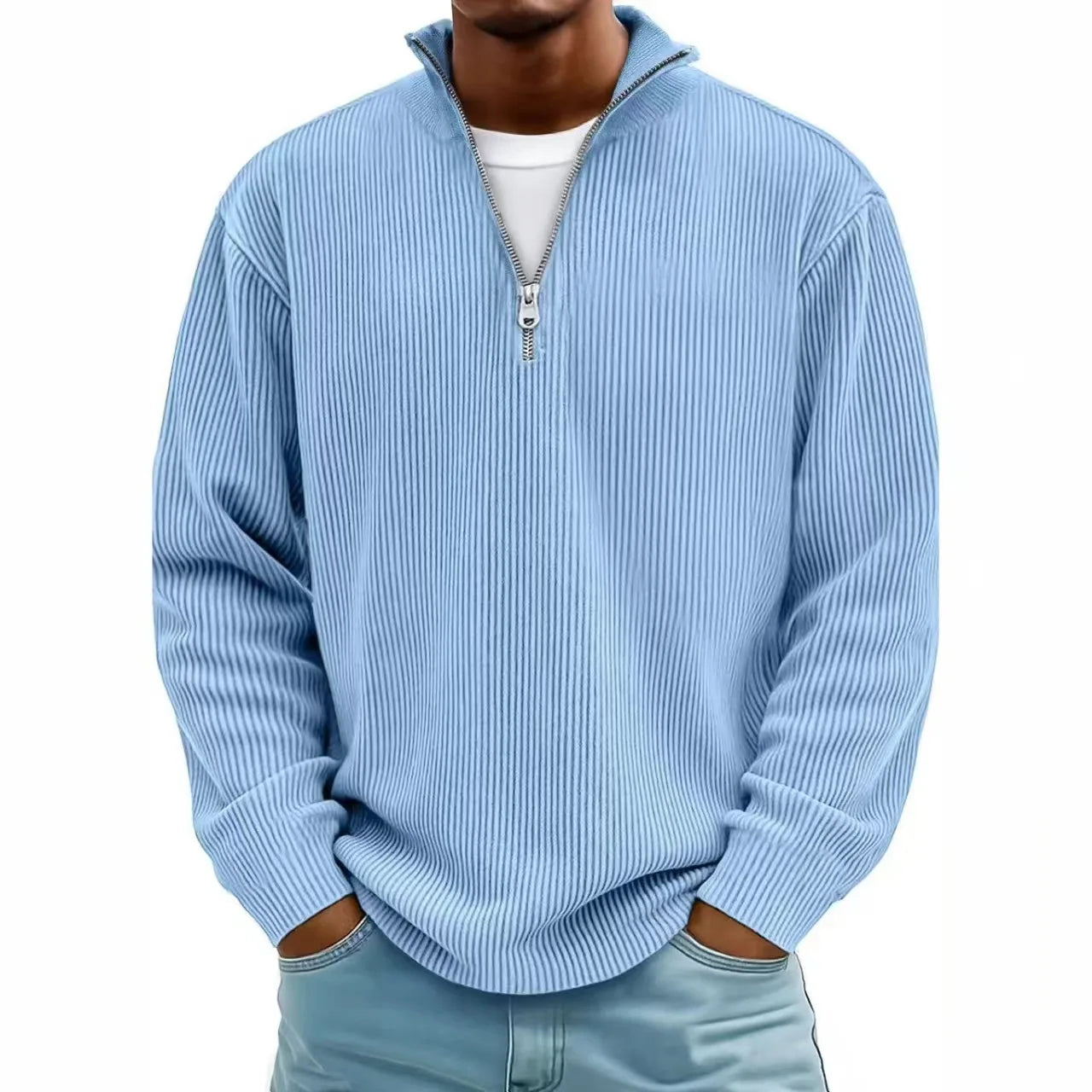 Henry Corduroy Half-Zip Sweater