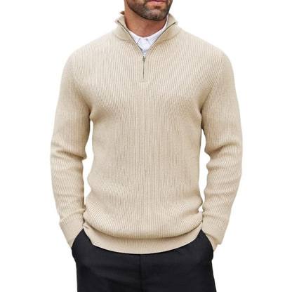 Henry Strickpullover mit Viertelreißverschluss