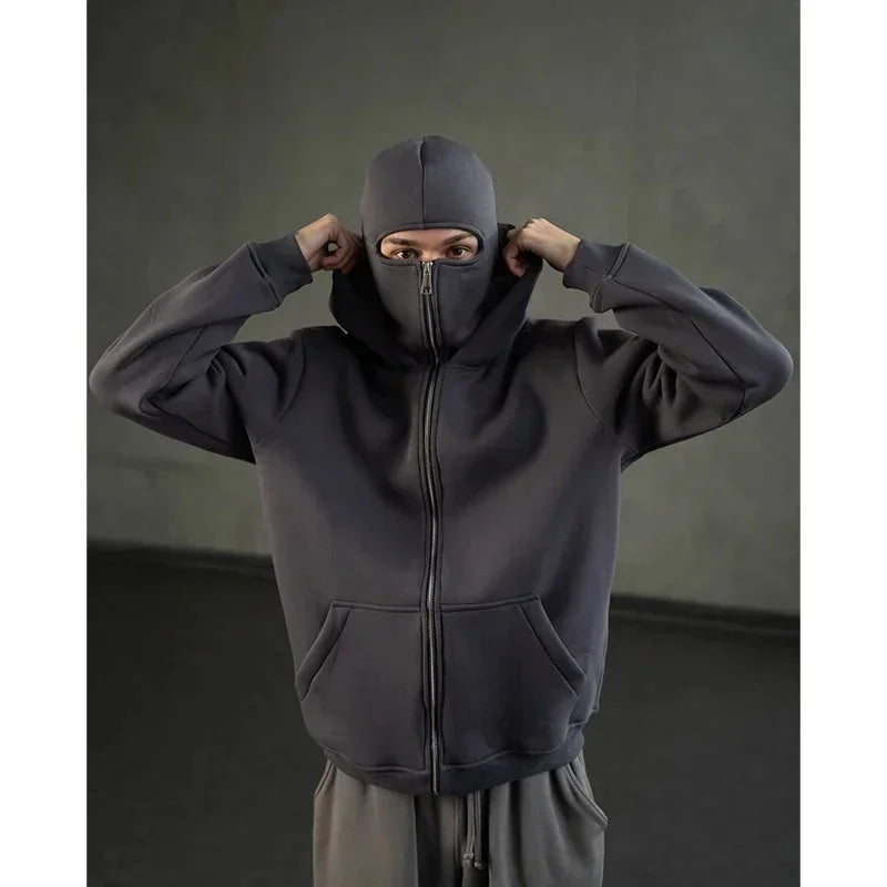 Sudadera con capucha y cremallera completa