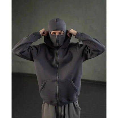 Sudadera con capucha y cremallera completa