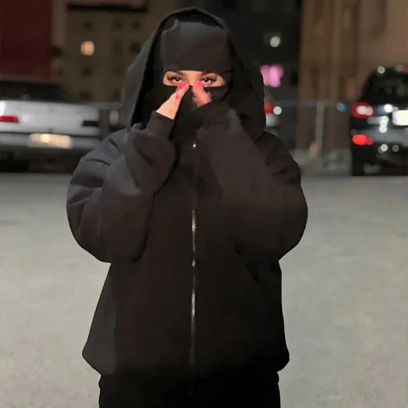 Sudadera con capucha y cremallera completa