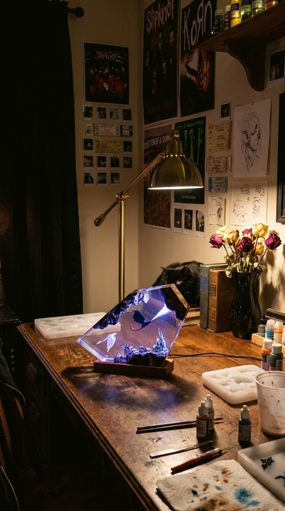 XavrinCrafts Limited Edition Goth Dragon Lamp